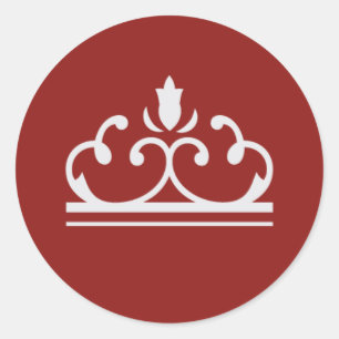 Adesivo Vinheta-palha de folheto de prata (vermelha)