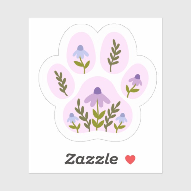 Adesivo Vinheta para impressão de caneta floral - Pet botâ (Folha)