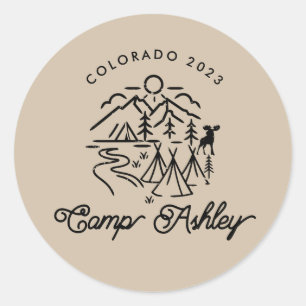 Adesivo Vinheta Personalizada Bachelorette Camp
