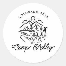 Adesivo Vinheta Personalizada Bachelorette Camp