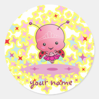 Adesivo Vinheta personalizada Ballerina Ladybug