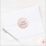 Adesivo Vinheta Personalizada Bat Rosa Elegante Mitzvah<br><div class="desc">Este design moderno apresenta um design de aquarela em ouro e seu texto personalizado. Use o formulário modelo para adicionar seu texto. Os menus avançados de edição,  acessados escolhendo a Ferramenta Design,  permitirão que você altere as fontes,  as cores e o layout.</div>