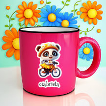 Vinheta Personalizada de Urso de Bicicleta