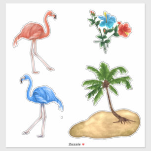 Adesivo Vinheta personalizada Flamingo Vinyl