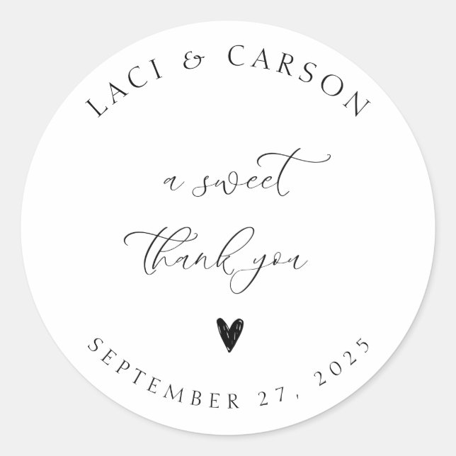 Adesivo Vinheta Personalizada Para Favores De Casamento (Frente)