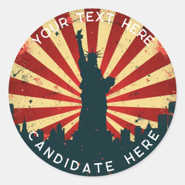 Adesivo Vinheta personalizada: Vinheta retroramericana 202 (Frente)