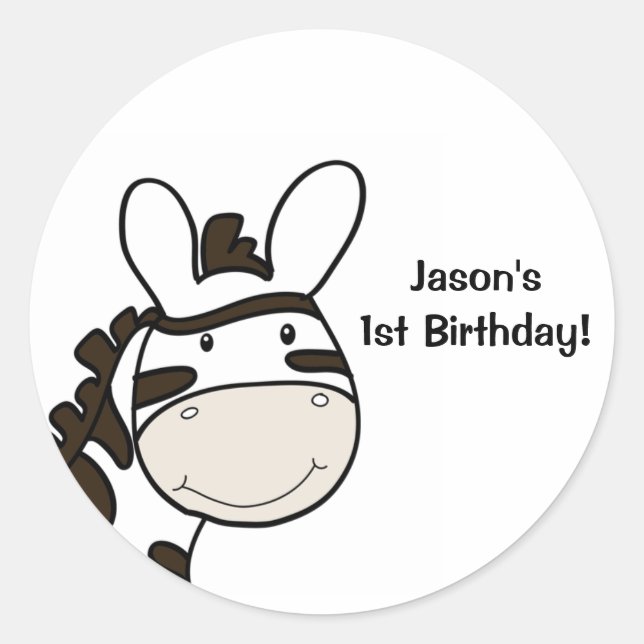 Adesivo Vinheta Personalizada ZEBRA da Tripulação da Selva (Frente)