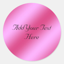 Adesivo Vinheta Personalizável de Folha Metálica Cor-de-ro