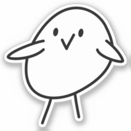 Adesivo Vinheta-Pintinho de-vidro com corte personalizado