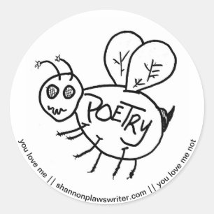 Adesivo Vinheta polinizadora de poesia