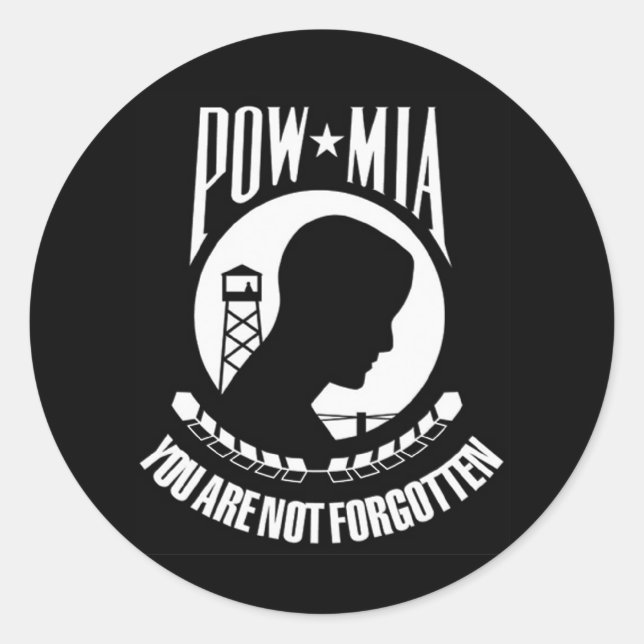 Adesivo Vinheta POW MIA (Frente)