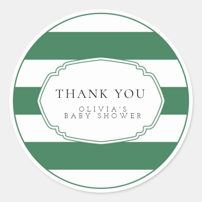 Adesivo Vinheta-presente de golfe verde (Frente)