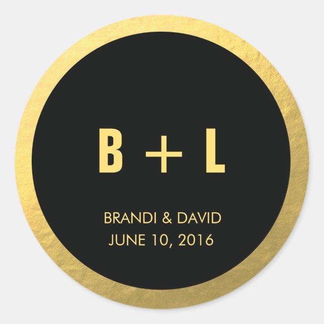 Adesivo Vinheta Preta + Folha Ouro | EDDINHAS (Frente)