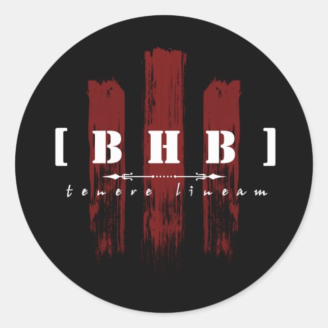 Adesivo Vinheta: Preto / Estrias Coloridas (Frente)