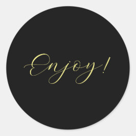 Adesivo Vinheta Preto para Desfrutar de Fundo