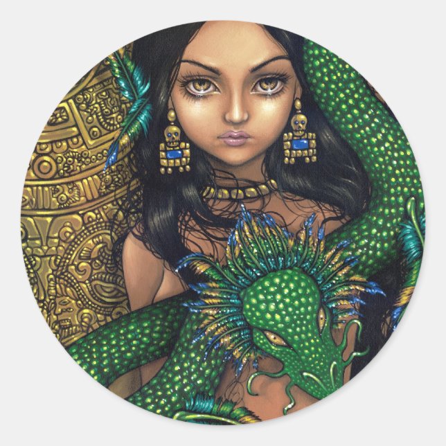 Adesivo Vinheta "Priestess of Quetzalcoatl" (Frente)