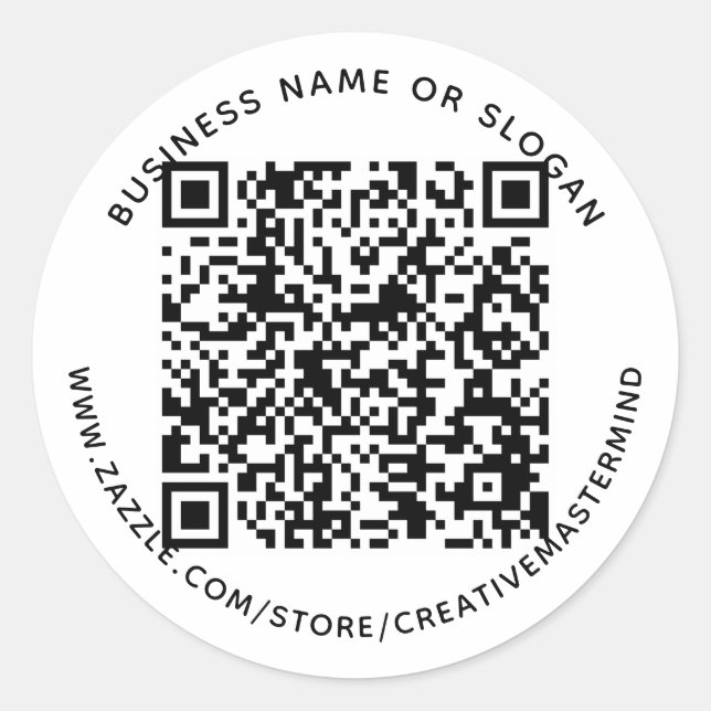 Adesivo Vinheta Promocional para Pequenas Empresas com Cód (Frente)