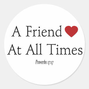 Adesivo Vinheta Proverbs 17:17