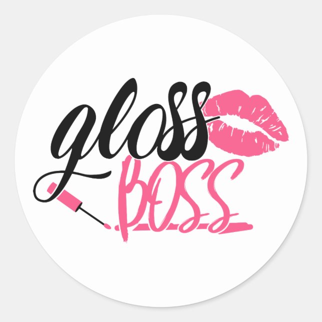 Adesivo Vinheta quadrada de vendas de artistas de maquiage (Frente)