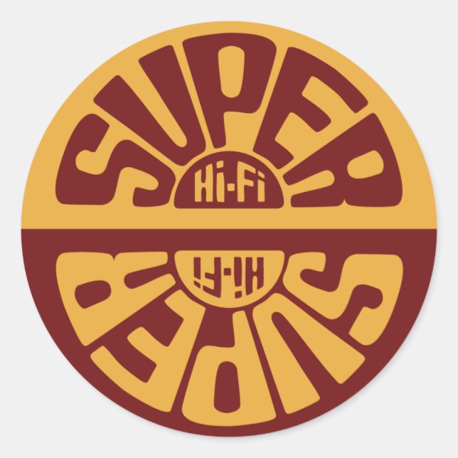 Adesivo Vinheta Red Super-Hi-Fi (Frente)