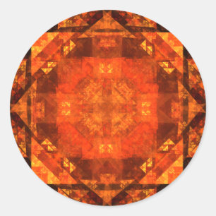 Adesivo Vinheta redonda Abstrato de bênção