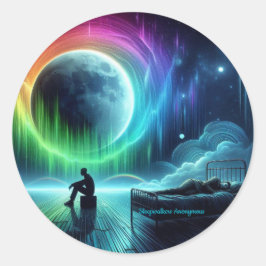 Adesivo Vinheta redonda anônima