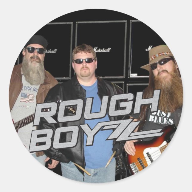 Adesivo Vinheta redonda 'BoyZZ' Rough (Frente)