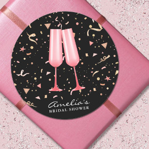 Adesivo Vinheta redonda clássica com Chá de panela de cham