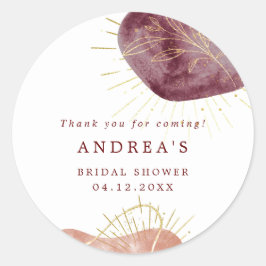 Adesivo Vinheta redonda clássica com Chá de panela de form