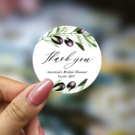 Adesivo Vinheta redonda clássica com Chá de panela de ramo