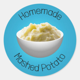 Adesivo Vinheta redonda clássica de batata lavada