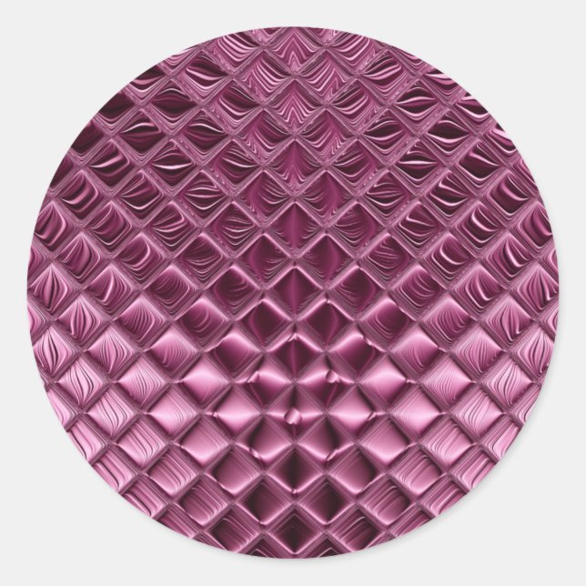 Adesivo Vinheta redonda clássica de Borgonha (Frente)