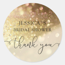 Adesivo Vinheta redonda clássica de brilho moderno