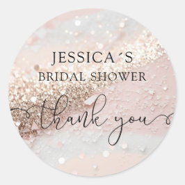 Adesivo Vinheta redonda clássica de brilho moderno