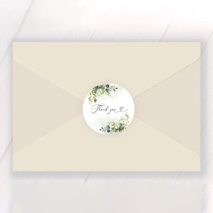 Adesivo Vinheta redonda clássica de Chá de panela verde