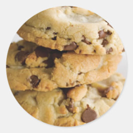 Adesivo Vinheta redonda clássica de chocolate