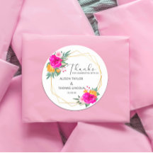 Vinheta redonda clássica de Obrigados de Primavera