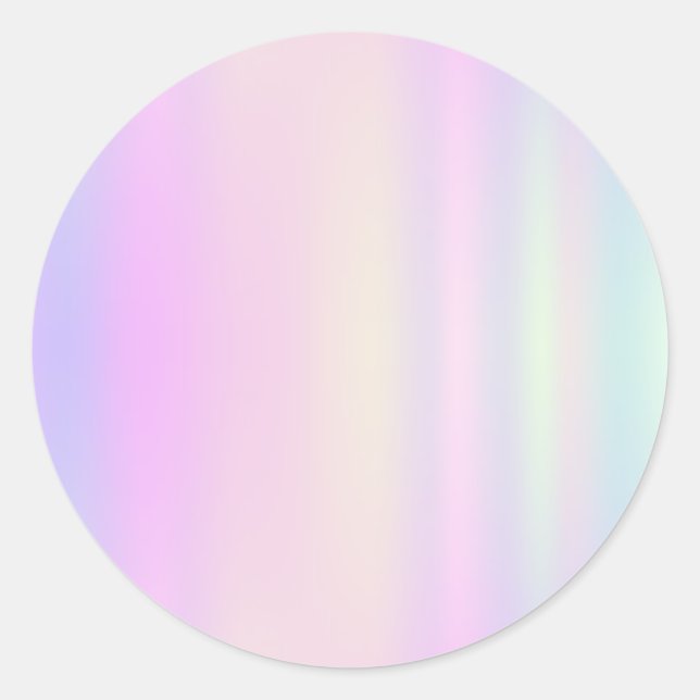 Adesivo Vinheta redonda clássica de tendência Faux Holo (Frente)