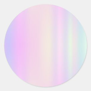 Adesivo Vinheta redonda clássica de tendência Faux Holo