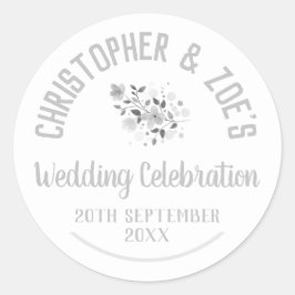 Adesivo Vinheta redonda clássica do Partido da Celebração 