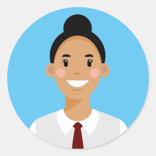 Adesivo Vinheta redonda clássica do profissional Avatar