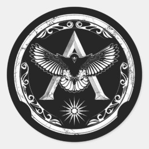 Adesivo Vinheta redonda clássica Grelha-espartana-esparta