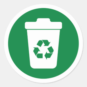 Adesivo Vinheta redonda clássica verde