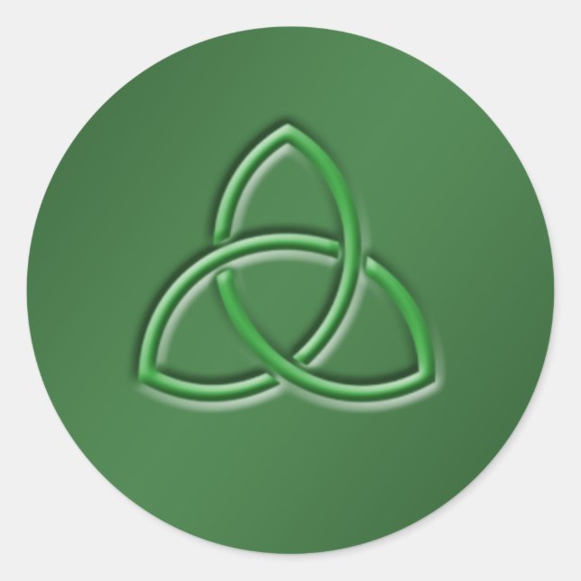 Adesivo Vinheta redonda com nó de amor celta (Frente)