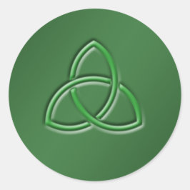 Adesivo Vinheta redonda com nó de amor celta