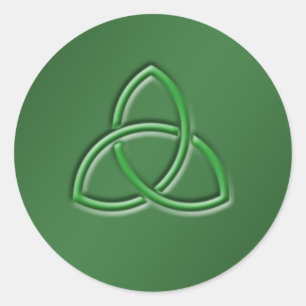 Adesivo Vinheta redonda com nó de amor celta