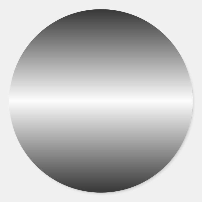 Adesivo Vinheta redonda de aço brilhante (Frente)