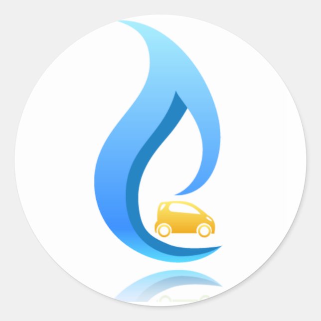 Adesivo Vinheta redonda de carro CNG (Frente)