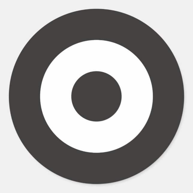 Adesivo Vinheta redonda de dois modos (Frente)