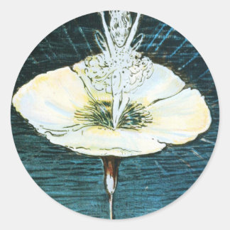 Adesivo Vinheta-redonda de fada-fada de velveteen Rabbit